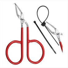 Kabelbinderöffner, Kabelbinder-Entferner, Kabelbinder-Schneider aus Edelstahl mit Silikongriff