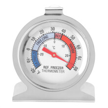 Batterijloze koelkastthermometer, duurzame roestvrijstalen constructie voor een lange levensduur, voor uw keuken en vriezer, nauwkeurige