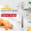 Εύκολο Kitchen Hero, Ημιαυτόματο Μπλέντερ από Ανοξείδωτο Ατσάλι, Κατάλληλο για 4