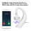 Ακουστικά Bluetooth με ένα αυτί, καθαρή φωνή με ρυθμιζόμενα ακουστικά για βέλτιστη 8