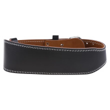 Uni Weight Lifting Belt Faux Leather Double Prong Power Waistband Gym Bodybuilding Workout Lumbar Support