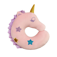 Soft and Comfortable Animal Pattern Neck Support Pillow-Pink