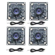 4 stuks 100 graden cameramodule OV9732 1MP 1280x720 30fps USB-cameramodule, drivervrij, voor WinXP/7/8/10 met 1,5 m kabel