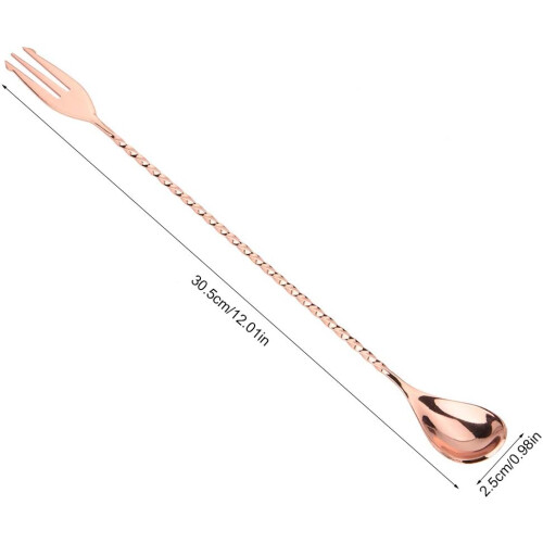 Cocktail Mixing Spoon Stainless Steel with long handle for Bar Bartender 1