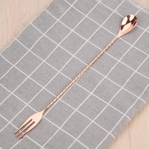 Cocktail Mixing Spoon Stainless Steel with long handle for Bar Bartender 2