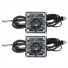 2 stuks 100 graden cameramodule 1MP OV9732 1280x720 USB zonder driver, handmatige scherpstelling, met 3 meter kabel voor WinXP/7/8/10