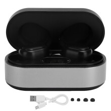 Trådlösa hörlurar, ergonomisk design, Bluetooth 5.0, vattentäta, djupbas i HiFi, brusreducering, pekskärm, snabbladdning och lång speltid
