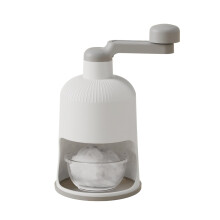 Crushed Ice Machine, Ice Crusher Machine Snowflake Maker Manual Household Ice Shaver Maker for homemade cocktails, Snow Cone Gray