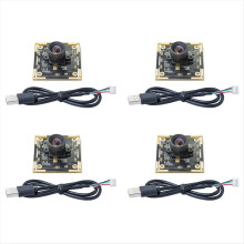4 stuks OV9732 cameramodule 1MP 1280x720 30fps USB-stuurprogrammavrij Handmatige scherpstelling met 0,5 meter kabel voor WinXP/7/8/10