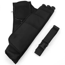 Right Handed Archery Quiver Three Arrow Tubes Nylon Oxford Cloth Stores 12 to 16 Arrows Ideal for Compound Recurve Bows
