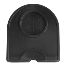 BLACK MULTIFUNCTIONAL THICK ANTISLIP WEAR RESISTANCE COFFEE TAMPER HOLDER SILICONE PAD MAT FOR COFFEE MACHINE BARISTA (Black S (300 ml))