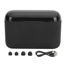 Trådlösa stereohörlurar med aktiv brusreducering, röstaktiverad inspelning, pekskärmskontroll, Bluetooth 5.0, kompatibel med iPhone och Android.