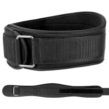 Weight Lifting Belt with Metal Buckle for Powerlifting, Strength Training
