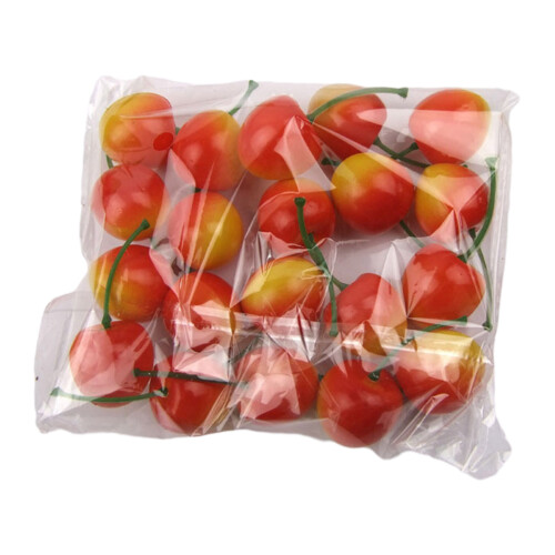 20pcs Simulation Fruit Lemon Orange Photo Props-light cherry