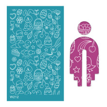 Reusable Screen Printing Stencil Tool for Wallpaper Fabric Plates Jewelry Earrings 10.2 x 15.2 cm