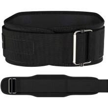 Weight Lifting Belt 1 Piece Fitness Training Belt Right Shape for Weight Lifting Lower Back Support for Squats, Deadlifts, Cross Training black M
