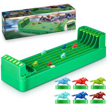 Interactive Horse Racing Game with 6 Horses, The Game of Horse Racing, Horse Racing Gifts for Boys (A)