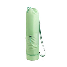 Yoga Mat Bag with Water Bottle Bag, Sports Bags, Travel Bag, Sportswear, Towels, Organiser, Drawstring Backpack (Green)