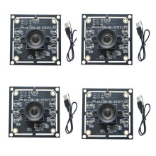 4 stuks 100 graden cameramodule 1MP OV9732 1280x720 30fps USB-cameramodule, drivervrij, voor WinXP/7/8/10 met 60 cm kabel