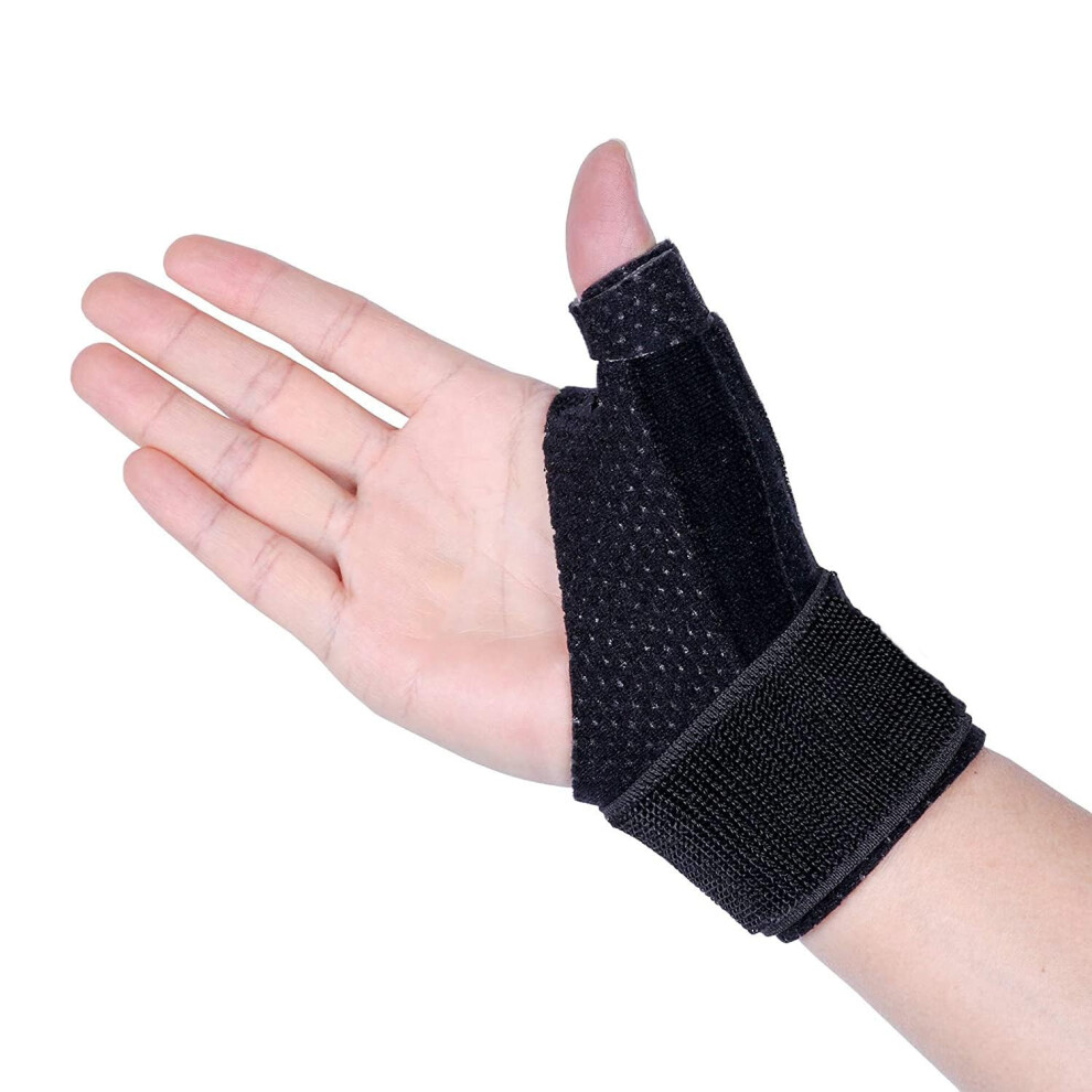Thumb Brace Left and Right, and Breathable Trigger Finger, Thumb Splint, Thumb Orthosis for Arthritis, Tendonitis (Unisex)