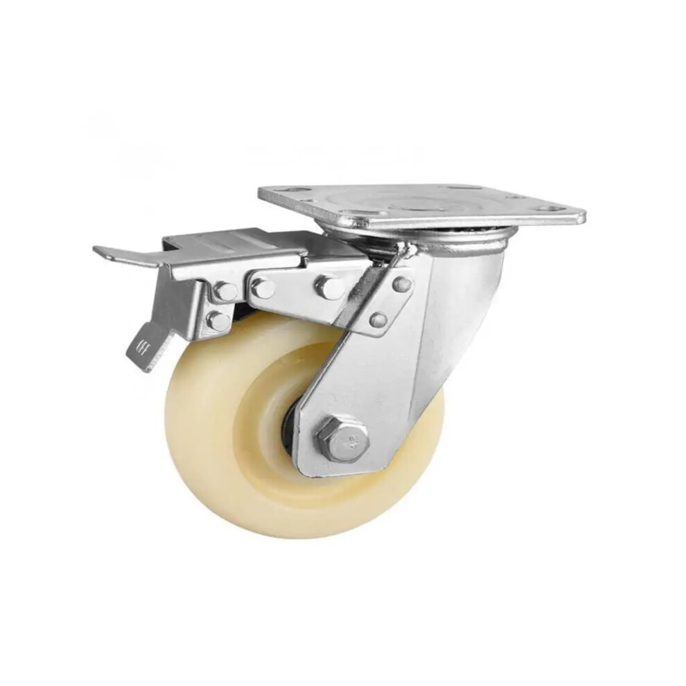 1 6Inch Caster With Brake Diameter 150 Mm, Robust, Wearresistant Nylon With 280 Kg 6 Inch 1 Pcs 9365049100663