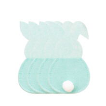 Pack of 4 Rabbit Cutlery Bags Fork Storage Cover Kitchen-Blue