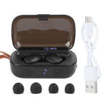 Kabellose Kopfhörer mit Bluetooth 5.4, Geräuschunterdrückung, Stereoklang, LED-Akkustandsanzeige, leicht, ergonomisch, wasserdicht, lange