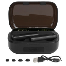 Auricolari Bluetooth 5.1, cuffie in-ear con controllo touch, suono stereo HiFi, display a LED, impermeabili, bassi profondi e trasmissione del