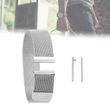 Metallarmband för smartklockor, magnetiskt snabbspänne i rostfritt stål med slitstark finish, justerbar längd för Huawei