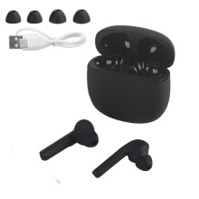 Auricolari wireless Bluetooth 5.3, suono stereo Hi-Fi, microfono con cancellazione del rumore, controllo touch, custodia di ricarica impermeabile,