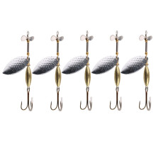 Optimal Balance Spinnerbaits for Deep Water, Subtle Swimming Action Fishing Lures with Proven Fish Catching Design, 5Pcs Stainless Steel Ball for Long