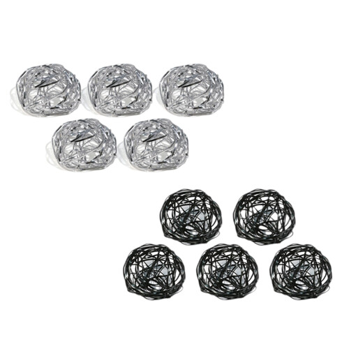 Flower Arranging Holder Deformable Flower-5 silver pcs 5 blac