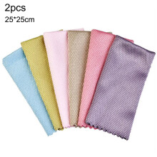 Chiffon en microfibre à écailles de poisson pour voiture, verres, vaisselle. Ce chiffon de nettoyage nanométrique garantit une finition sans