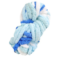 Katoenen winterbreigaren Zachte trui Hoed Sjaals-fris blauw