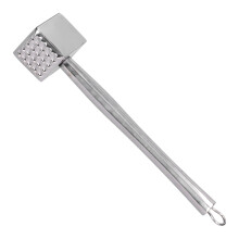 Herramienta de cocina multifuncional, mango ergonómico antideslizante para mayor comodidad, ablandador de carne de acero inoxidable, aplanador de