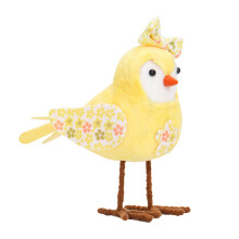 Blauw Geel Roze Pasen Vogel Decoratie Feestelijk Ornament-Geel