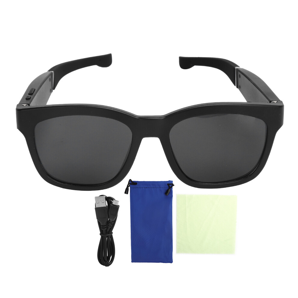 Smart Sunglasses With Bluetooth Connectivity Wireless Open Ear Audio Glasses Uv Protection Polarized Lenses Ipx4 Waterproof Ai Voice Control Magnetic 9416038569364