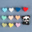 10PCS Knitting Needle Point Protectors- panda powder 6