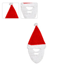 Plush Santa Hat Stage Props Hats Christmas-Santa Claus Beard Ha