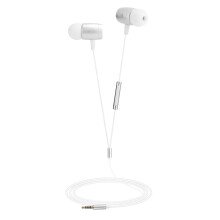 Écouteurs intra-auriculaires filaires avec microphone, réduction de bruit, son premium, embouts en mousse à mémoire de forme, câble tressé,