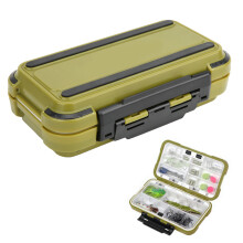 Aluminum Fishing Tool Organizer Water Tight System With Adjustable Dividers Shock Resistant Shell Built In Lock For Corrosion Resistance Floating Use