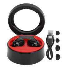 Trådlösa hörlurar med ultralång speltid, Bluetooth-stereoljud, bekväm design, vattentäta hörlurar med smart pekkontroll
