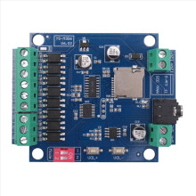 DC 12V MP3-Sprachwiedergabemodul mit Leistungsverstärker, Alarmansager, Sprachausgabe, Triggermodus und Multi-Modus