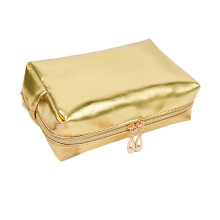 Handige PU-lederen handtas, make-up organizer,-vierkante tas