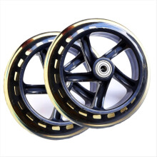 2 Stück Scooter-Räder 145 mm x 30 mm, PU-leise Räder, Rollschuhe, Wagen, Trolley-Räder, Ersatzteile