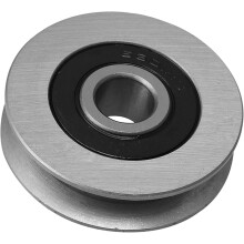 Bloque de poleas de acero inoxidable de alta resistencia, rueda con ranura en forma de U con rotación suave para aplicaciones industriales y