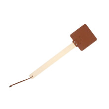 Practical And Flexible Shafts Fly Swatters With Thick Leather Head And Strong Wood Handle For Multifunctional Use Swatters brown