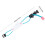 2 x reflective nylon straps, adjustable, elastic, leg strap, bicycle tie for night rides blue 4