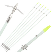 Bowfishing Arrows Fibreglass Broadhead Safety Slide for Compound Recurve Bow 3 Stck