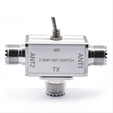 Nieuwe 2-weg CB/HAM-antenne coaxschakelaars met uit-/aardingsbeveiliging, 100W, 1-30MHz, handmatige coaxantenneschakelaars met BNC-aansluiting.